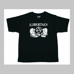 Libertad!  čierne detské tričko 100%bavlna Fruit of The Loom